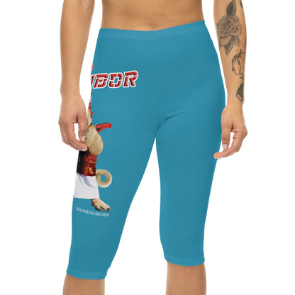 Ugly Neighbor Capri-Cious Leggings - Turquoise