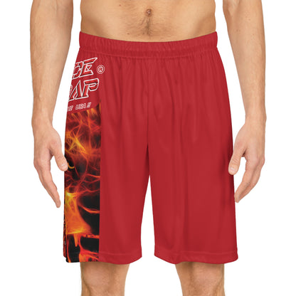 A Piece Of Crap BougieBooty Baller Shorts - Dark Red