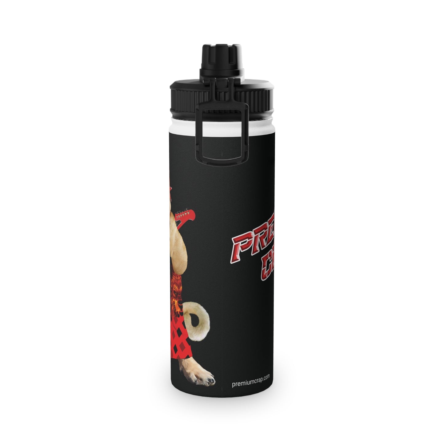 Premium Crap II Stainless Steel Water Bottle, Sports Lid