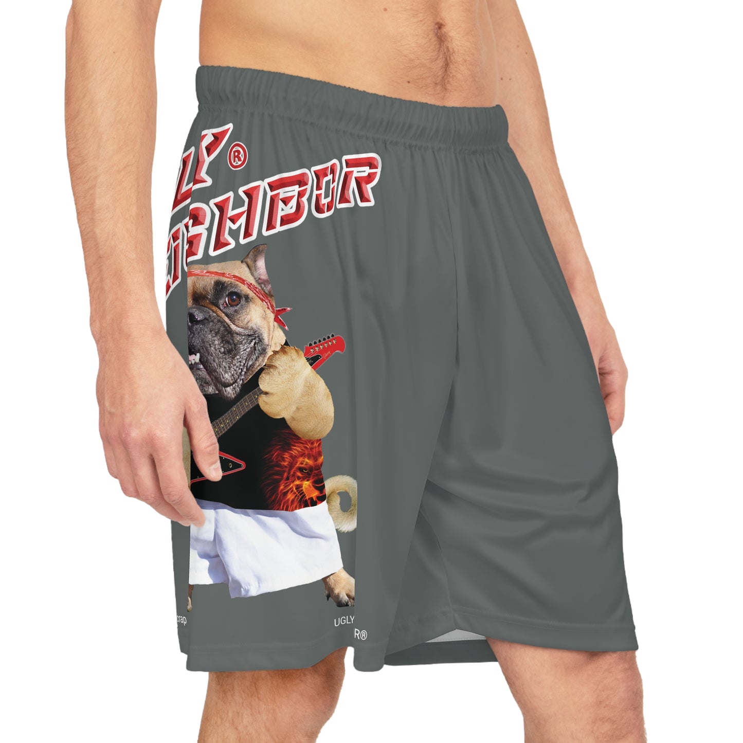 Ugly Neighbor BougieBooty Baller Shorts - Dark Grey