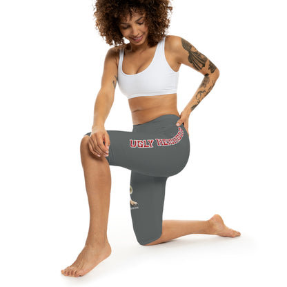 Ugly Neighbor Capri-Cious Leggings - Dark Grey