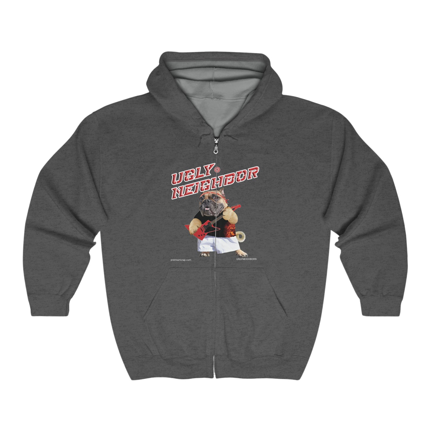 Ugly Neighbor Full Zip Whimsy Hooded Sweatshirt