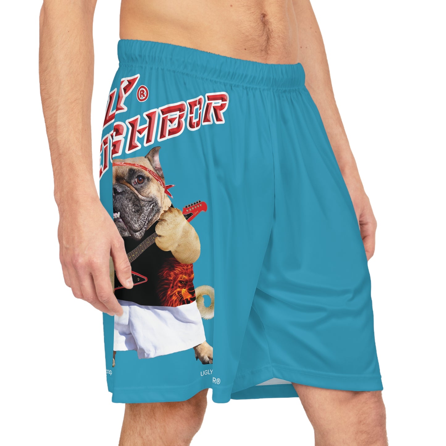 Ugly Neighbor BougieBooty Baller Shorts - Turquoise