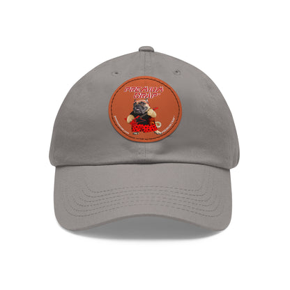 Premium Crap II Dad Hat with Leather Patch (Round)