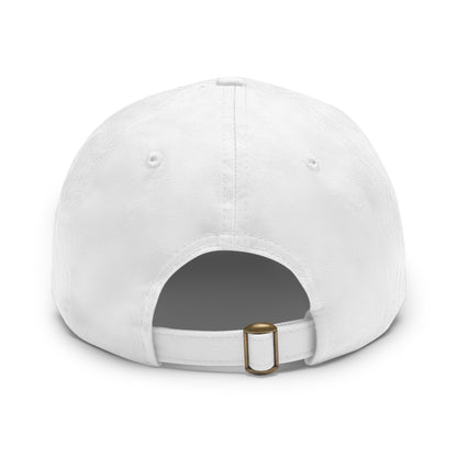 A Piece of Crap II Dad Hat with Leather Patch (Round)