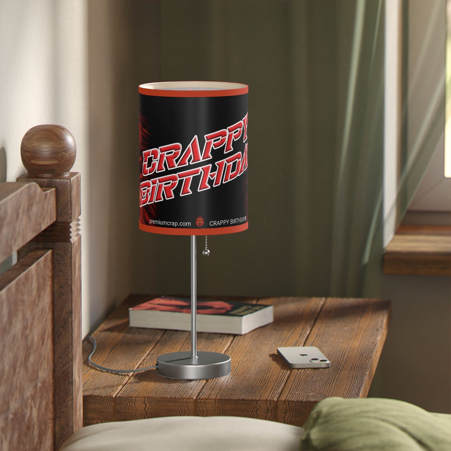 Crappy Birthday Lamp on a Stand