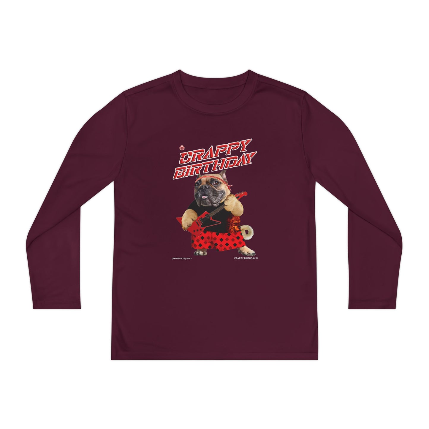 Crappy Birthday II Youth Long Sleeve Competitor Tee