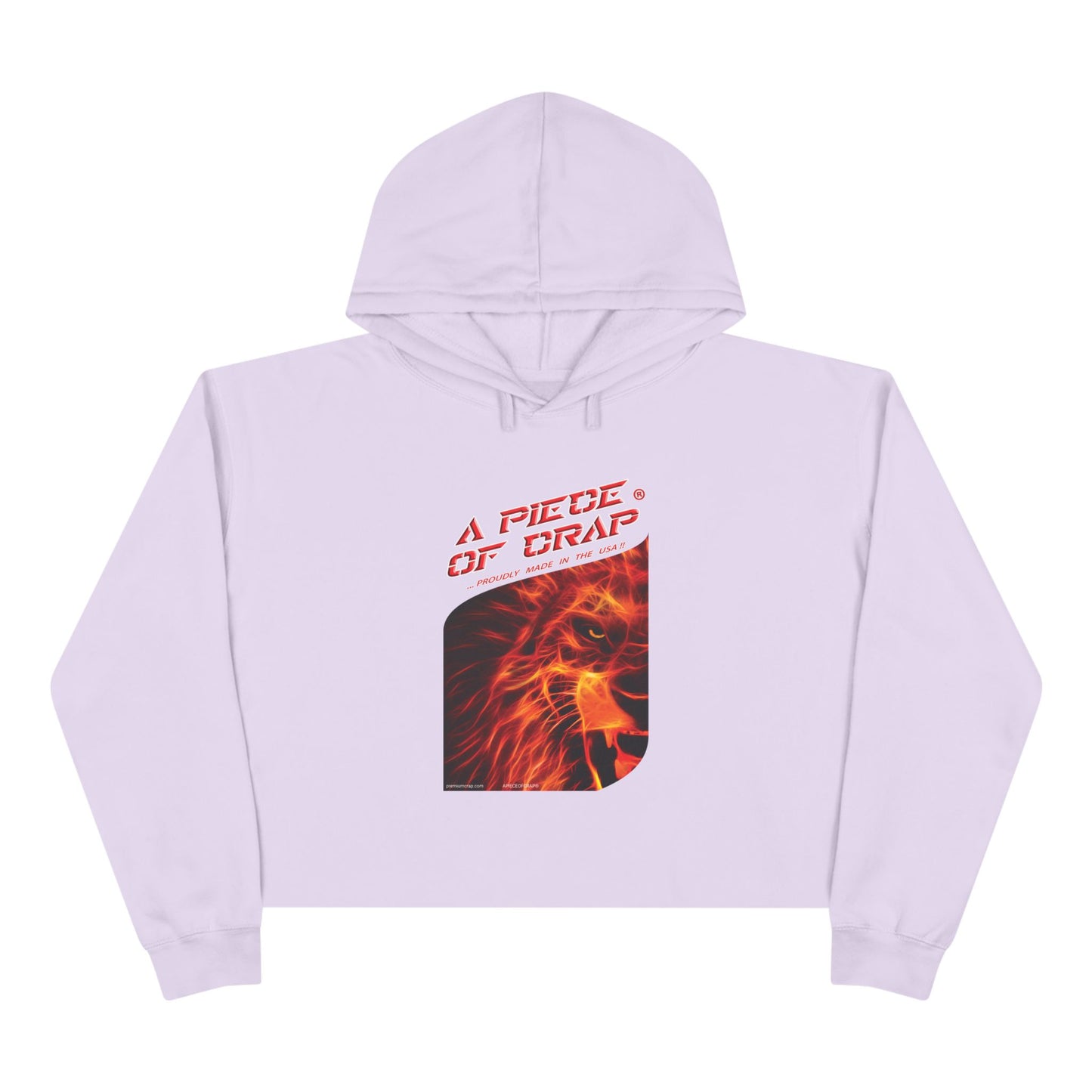 A Piece of Crap Cropped Hoodie