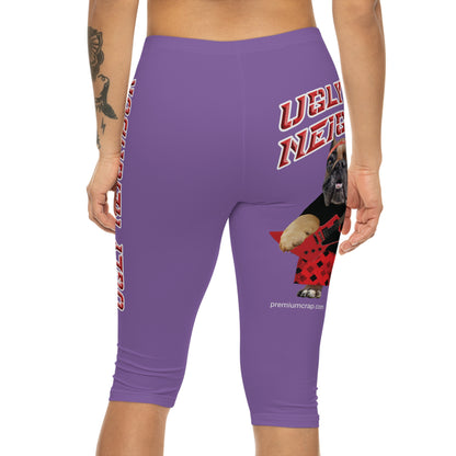 Ugly Neighbor II Women’s Capri Leggings - Light Purple