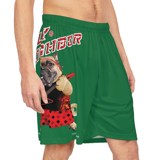 Ugly Neighbor II Basketball Shorts - Dark Green