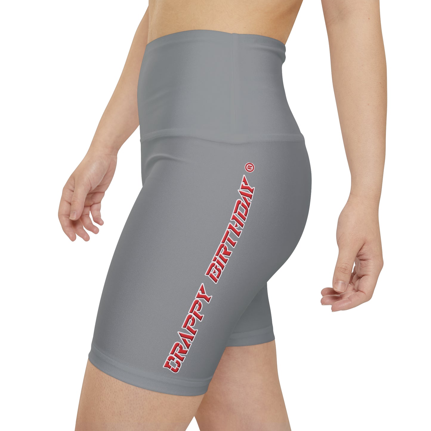 Crappy Birthday II Women's Workout Shorts - Grey