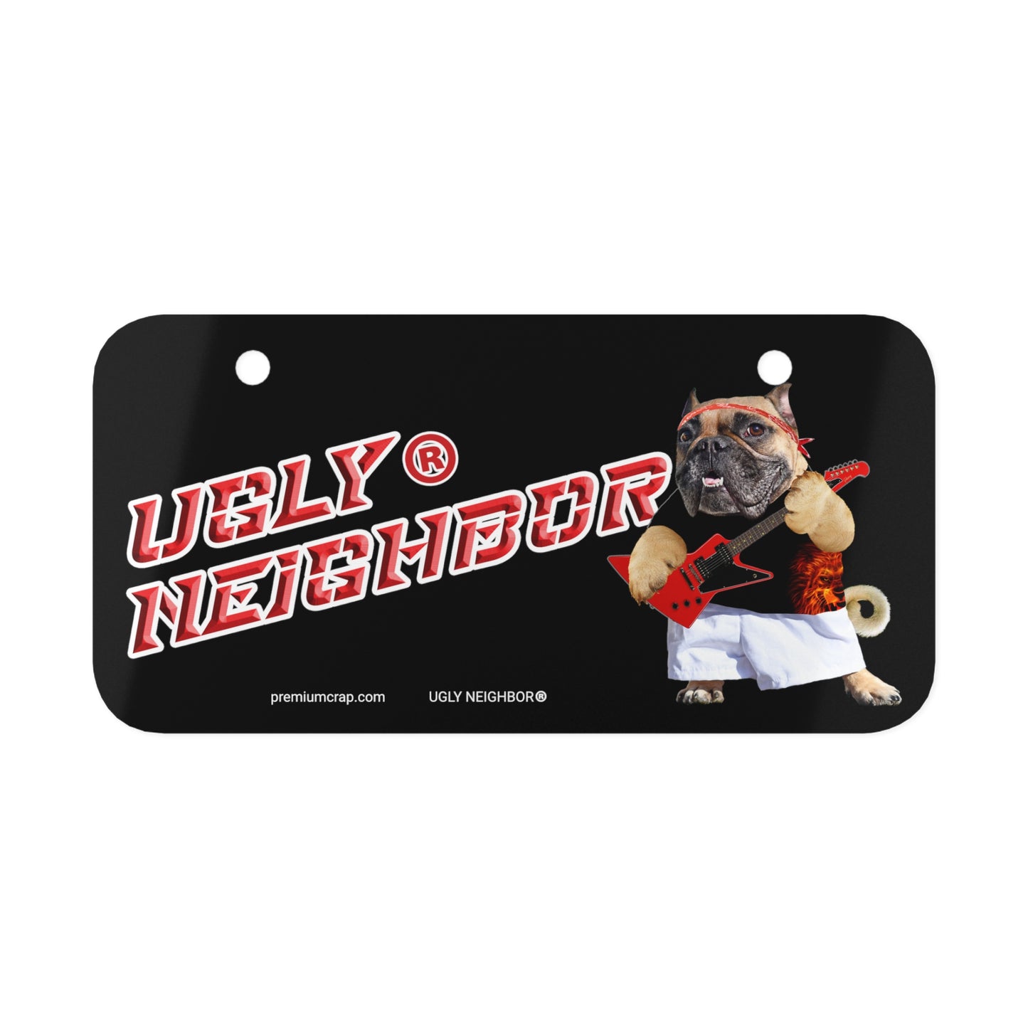 Ugly Neighbor Mini License Plate
