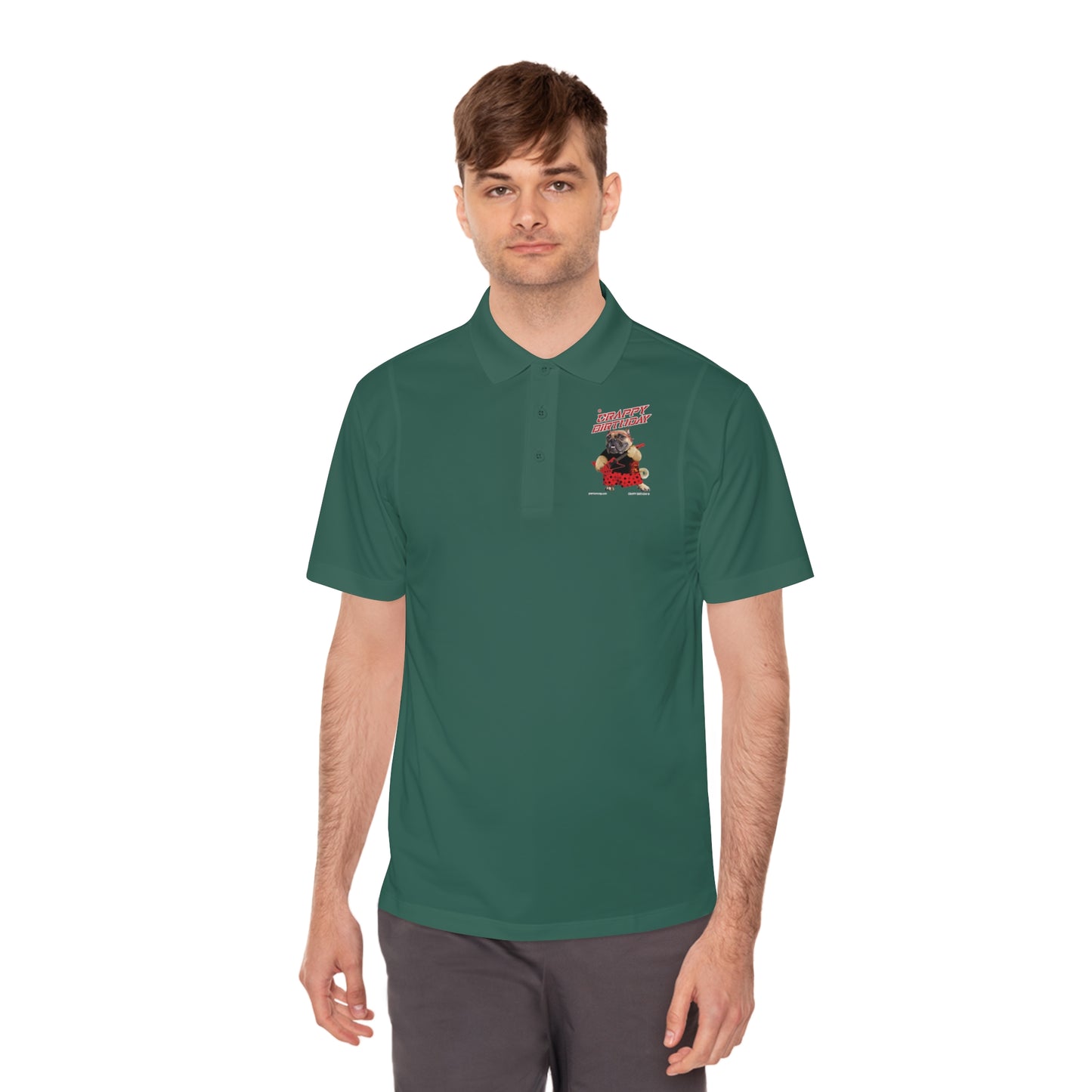Crappy Birthday II Men's Sport Polo Shirt
