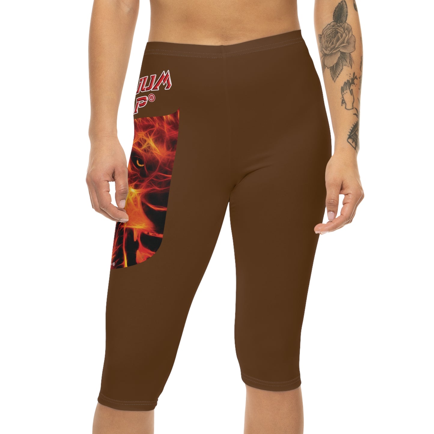 Premium Crap Capri-Cious Leggings - Brown