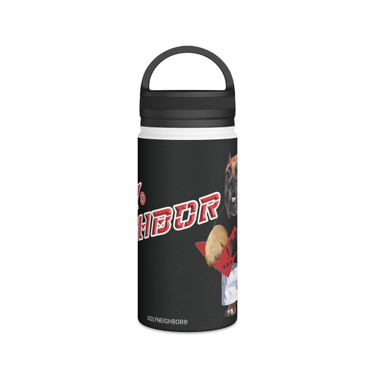 Ugly Neighbor Stainless Steel Water Bottle, Handle Lid
