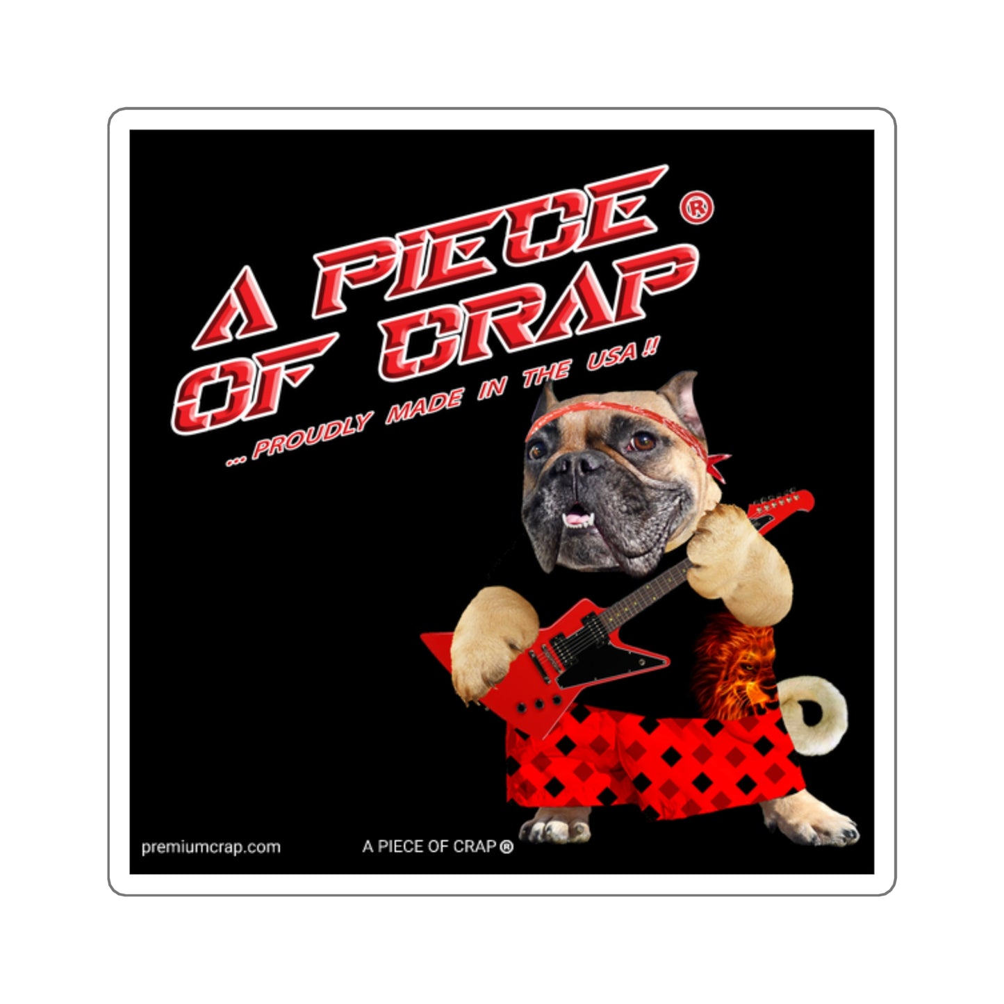 A Piece of Crap II Square Stickers