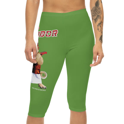 Ugly Neighbor Capri-Cious Leggings - Green