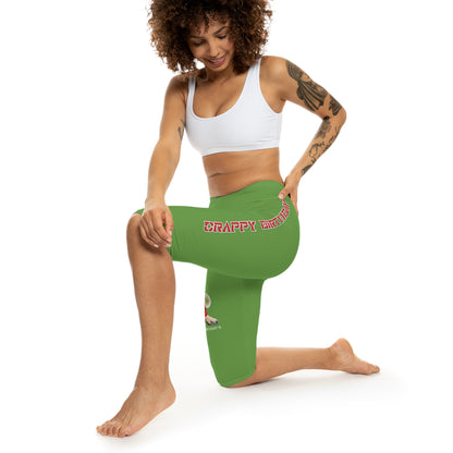 Crappy Birthday II Women’s Capri Leggings - Green