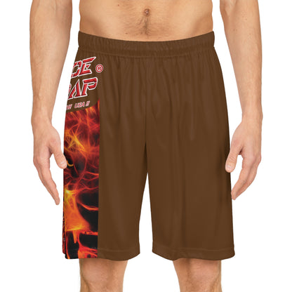 A Piece Of Crap BougieBooty Baller Shorts - Brown