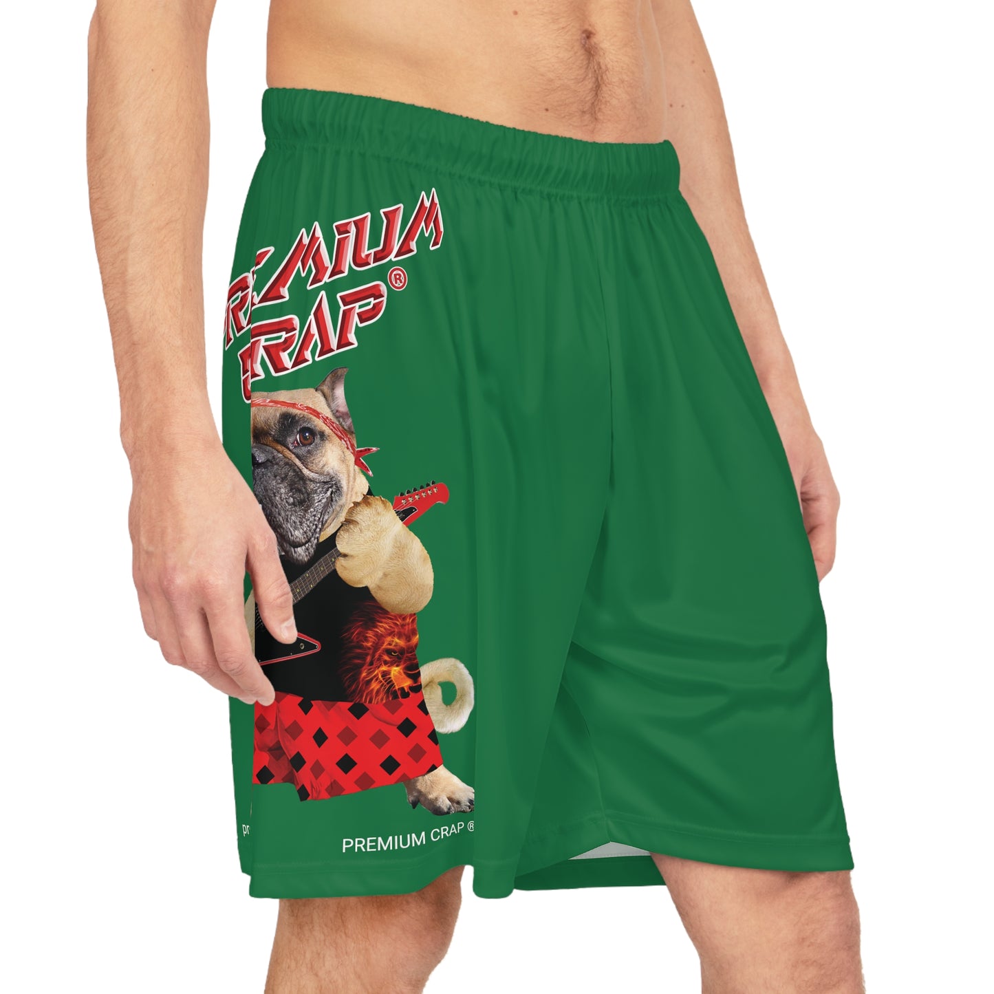 Premium Crap II Basketball Shorts - Dark Green