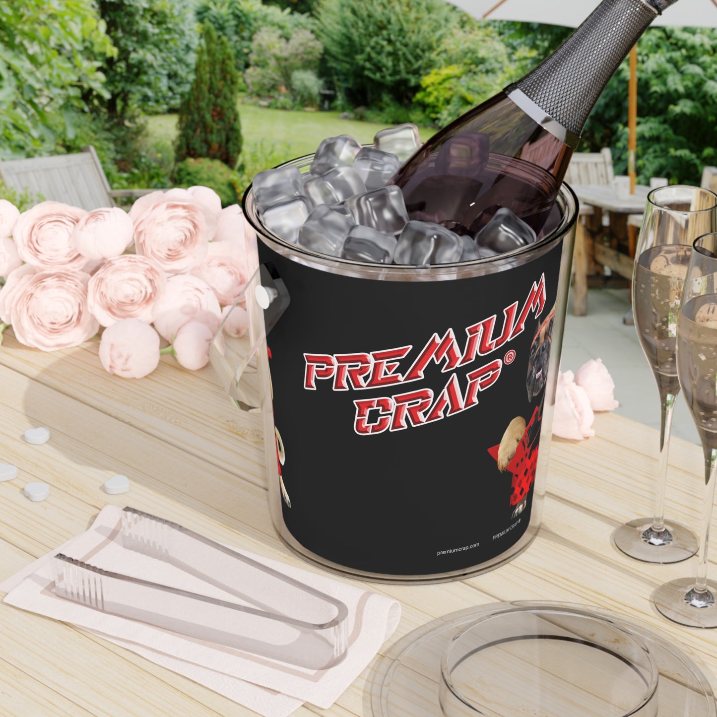 Premium Crap II Ice Bucket with Tongs