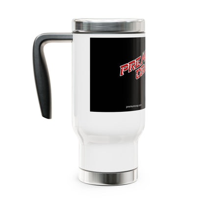 Premium Crap Stainless Steel Travel Mug with Handle, 14oz