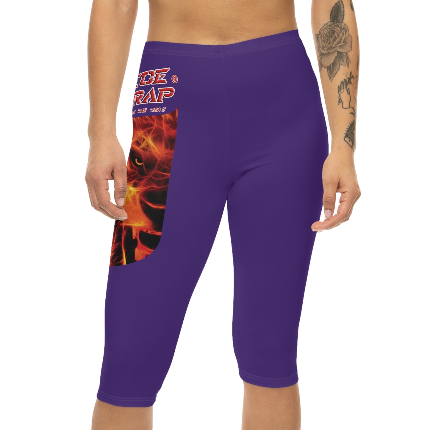 A Piece Of Crap Capri-Cious Leggings - Purple