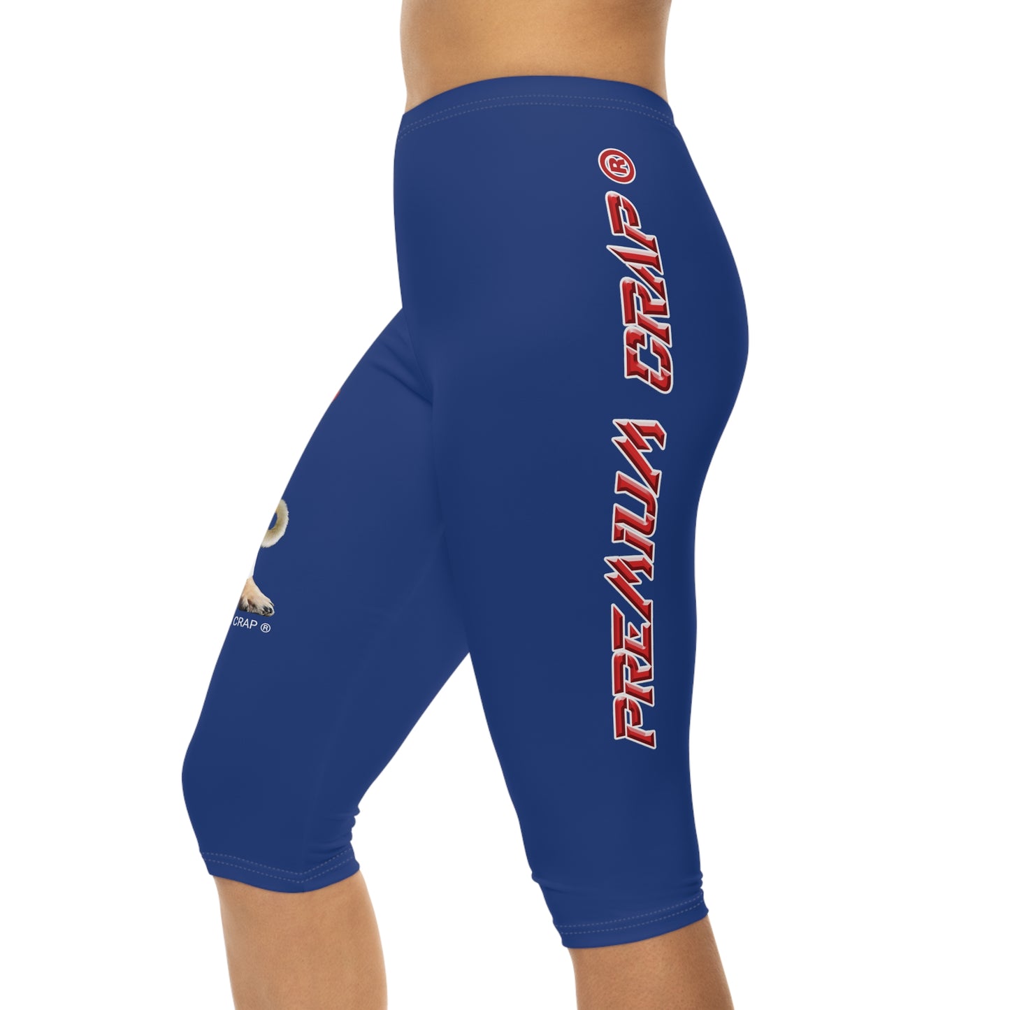 Premium Crap Women’s Capri Leggings - Dark Blue