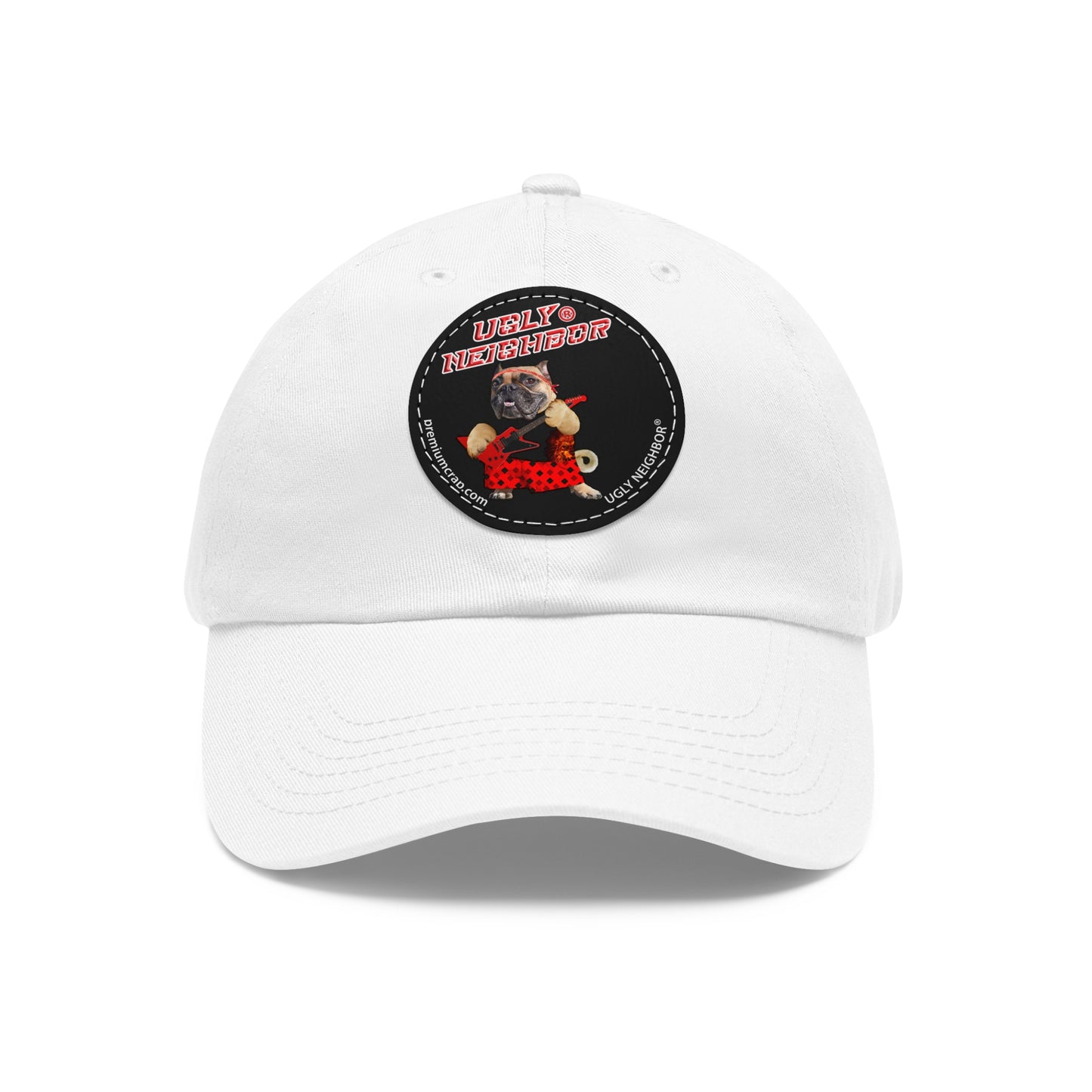 Ugly Neighbor II Dad Hat with Leather Patch (Round)