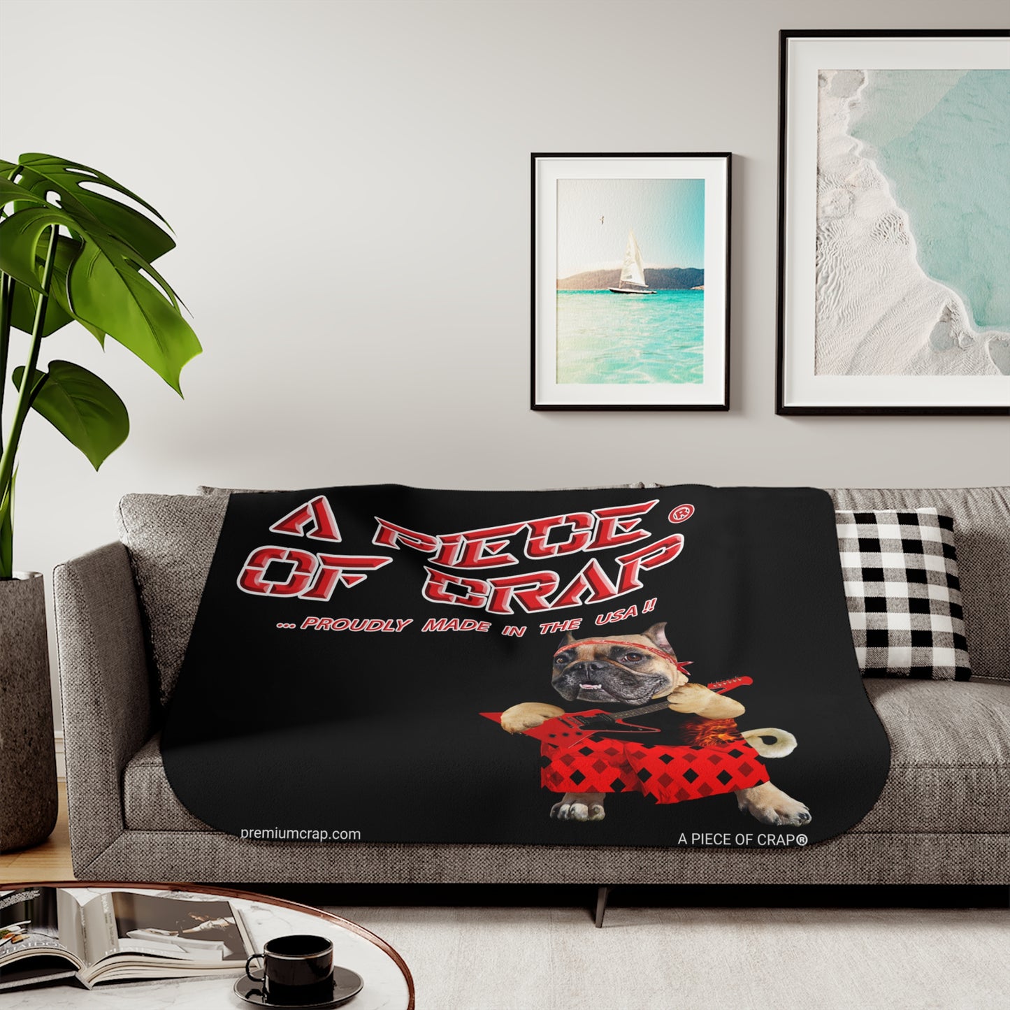 A Piece of Crap II Sherpa Blanket