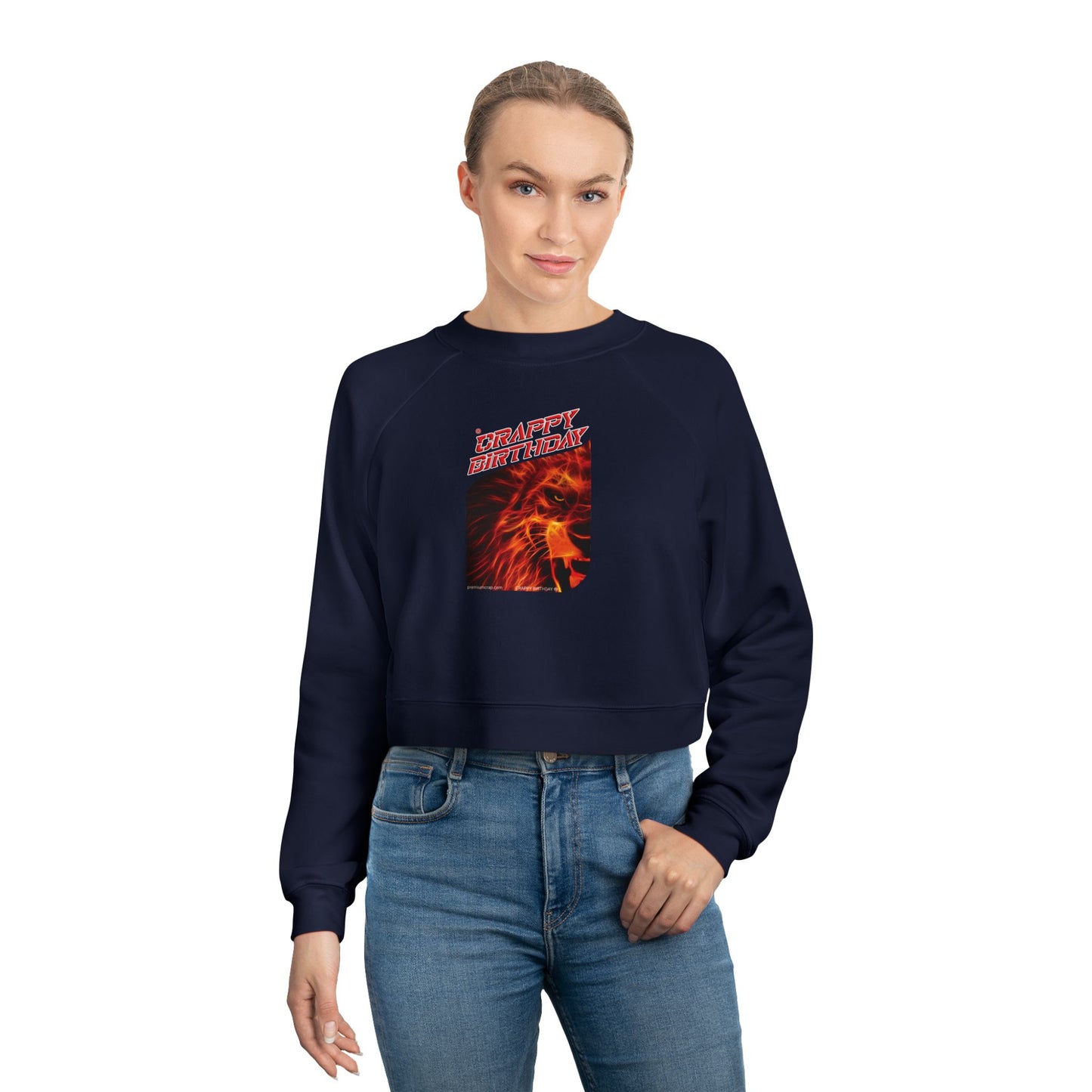 Crappy Birthday Women's Cropped Fleece Pullover