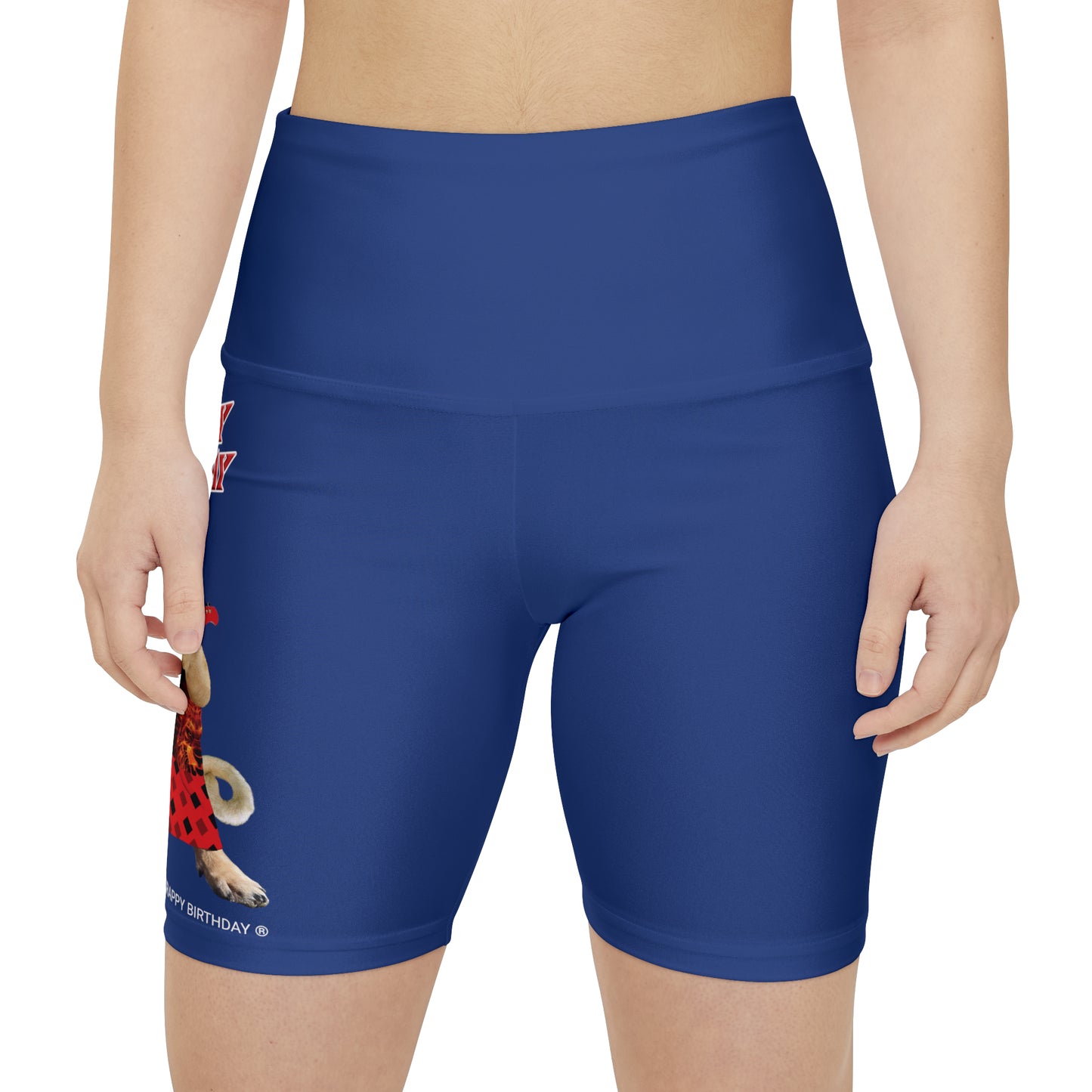 Crappy Birthday II Women's Workout Shorts - Dark Blue