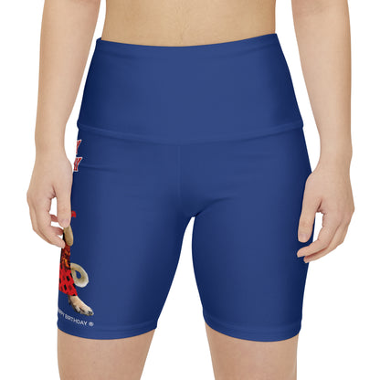 Crappy Birthday II Women's Workout Shorts - Dark Blue