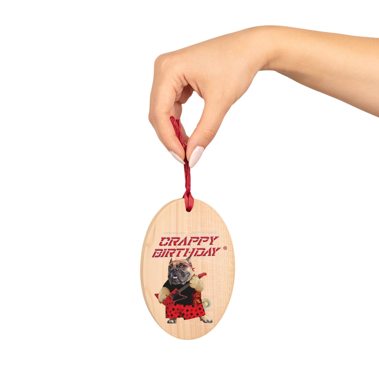 Crappy Birthday II Wooden Ornaments