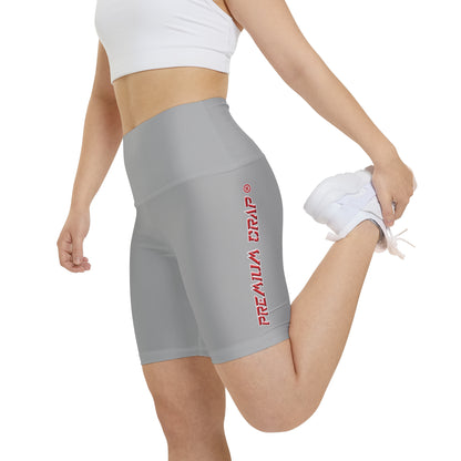 Premium Crap II Women's Workout Shorts  - Light Grey