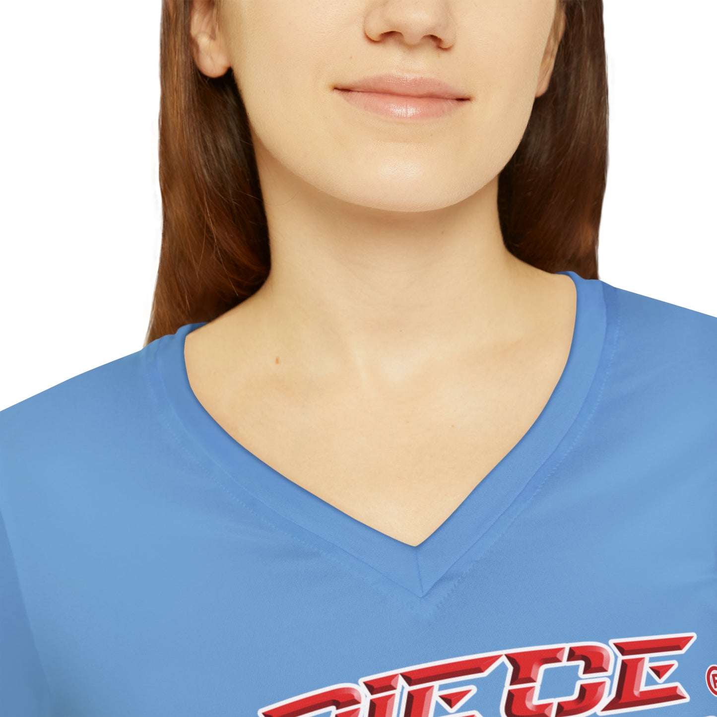 A Piece Of Crap II Women's Long Sleeve V-neck Shirt - Light Blue