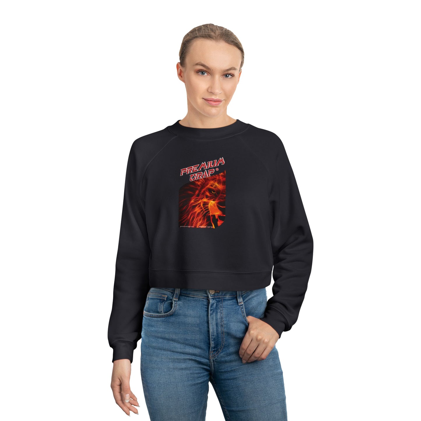Premium Crap Women's Cropped Fleece Pullover