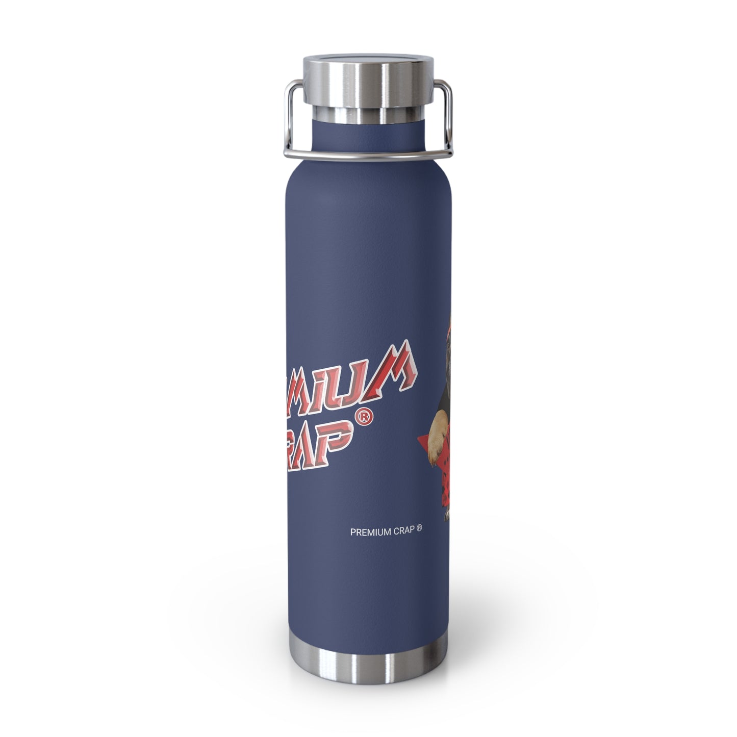 Premium Crap Stainless Steel Water Bottle, Standard Lid