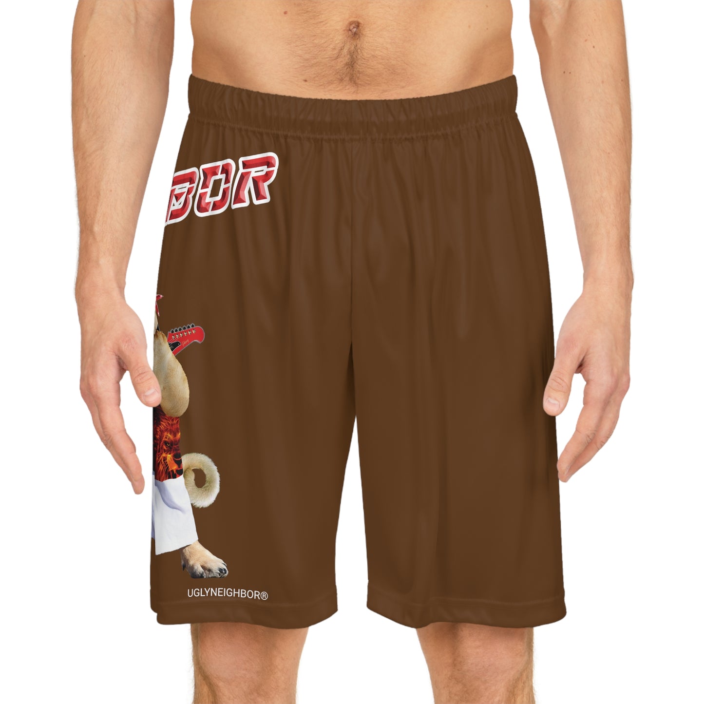 Ugly Neighbor BougieBooty Baller Shorts - Brown