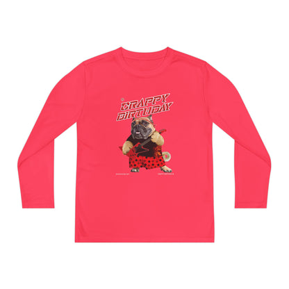 Crappy Birthday II Youth Long Sleeve Competitor Tee