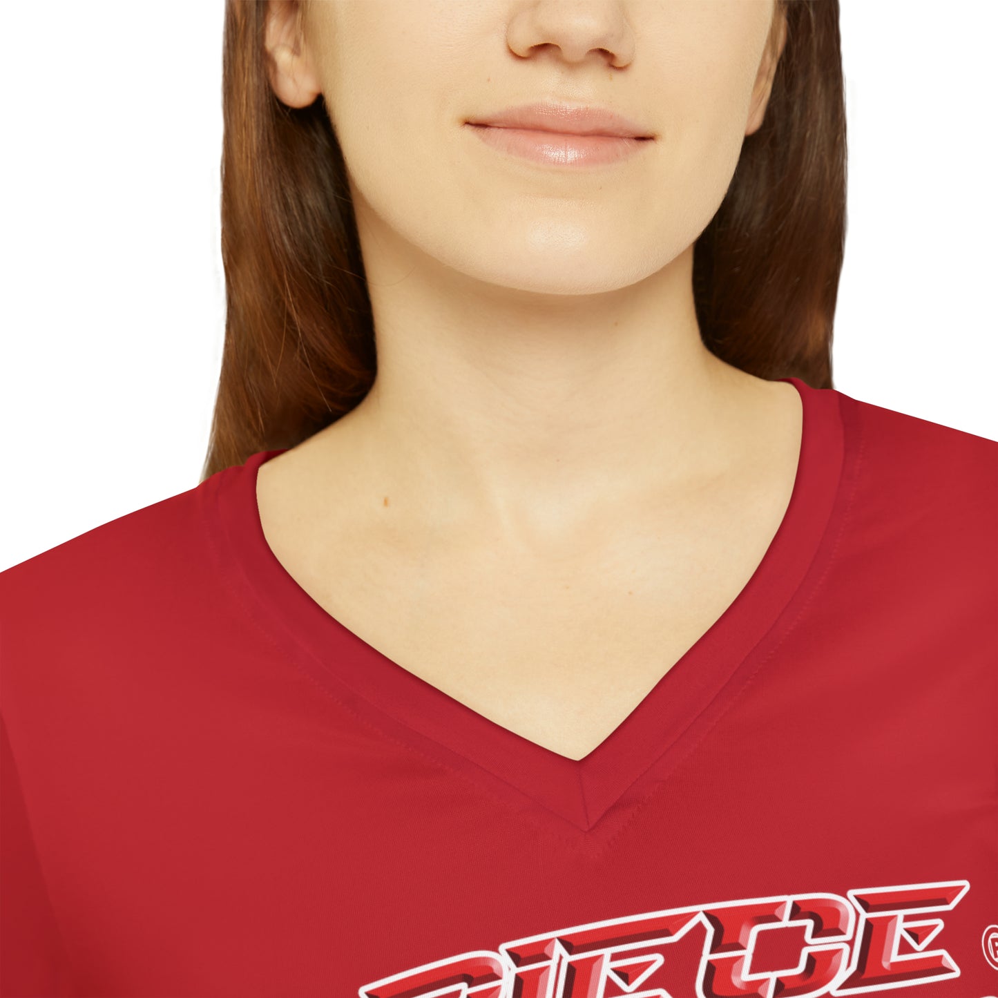 A Piece Of Crap II Women's Long Sleeve V-neck Shirt - Dark Red