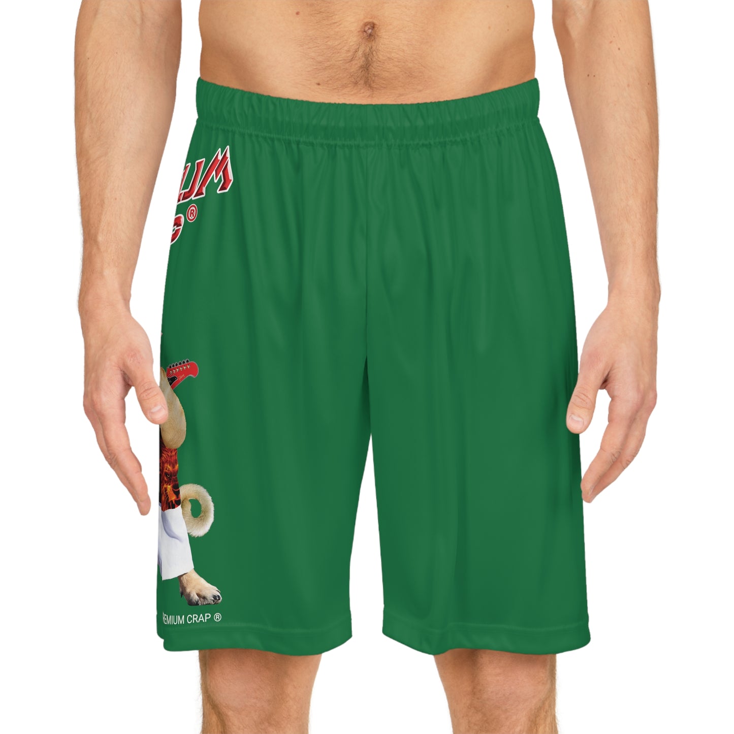 Premium Crap Basketball Shorts - Dark Green