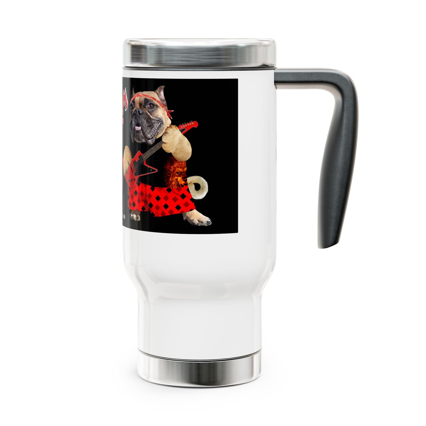 Premium Crap II Stainless Steel Travel Mug with Handle, 14oz