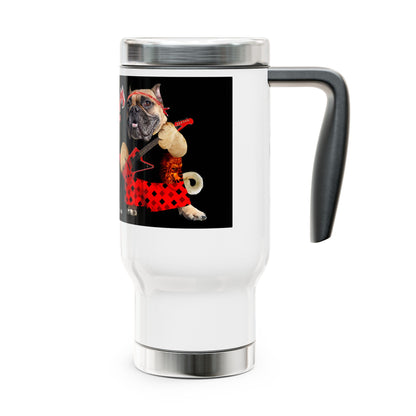 Premium Crap II Stainless Steel Travel Mug with Handle, 14oz