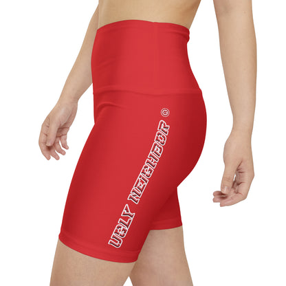 Ugly Neighbor II Women's Workout Shorts - Red