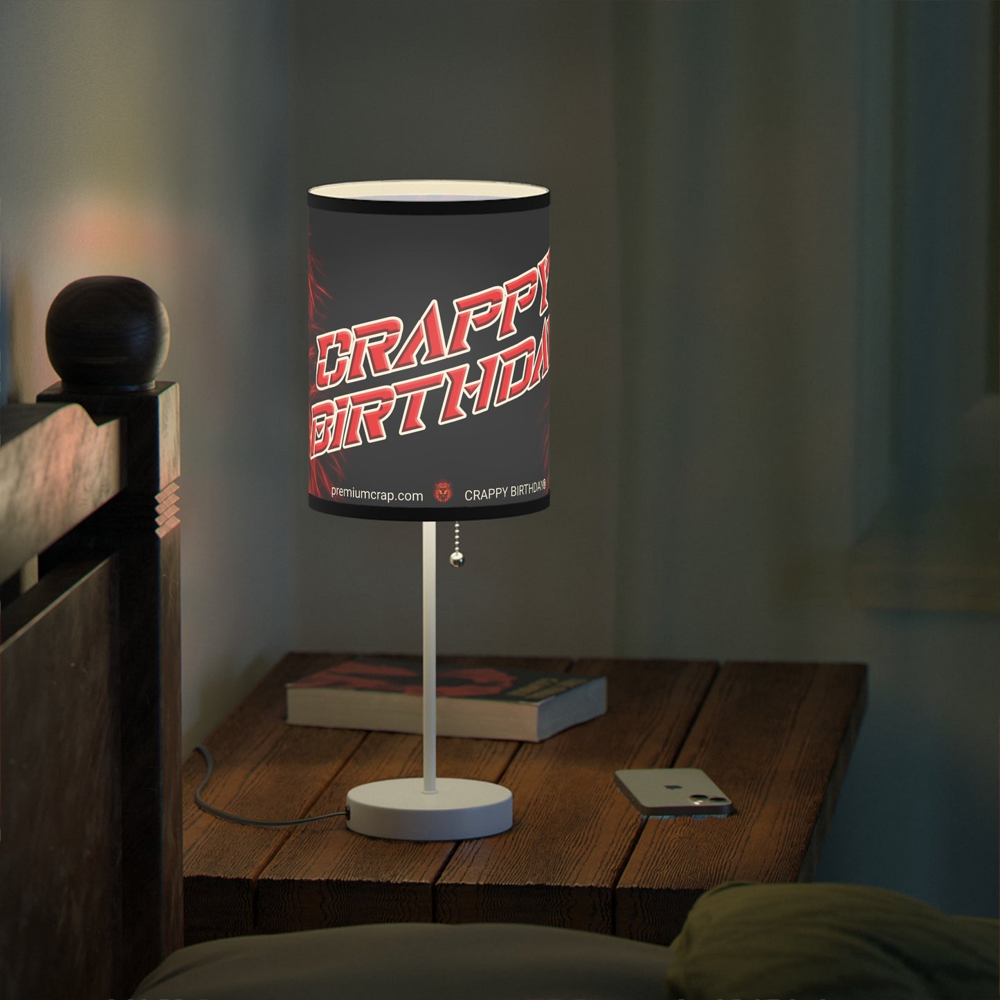 Crappy Birthday Lamp on a Stand