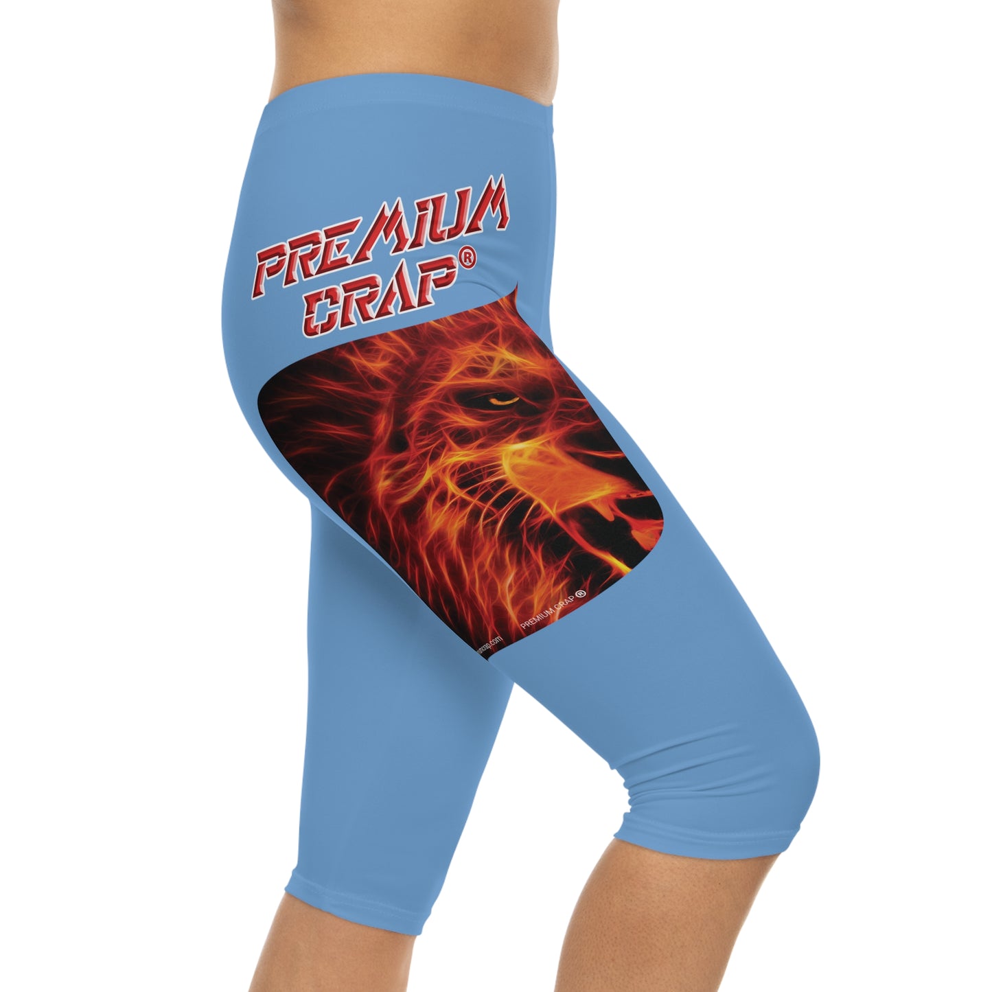 Premium Crap Capri-Cious Leggings - Light Blue