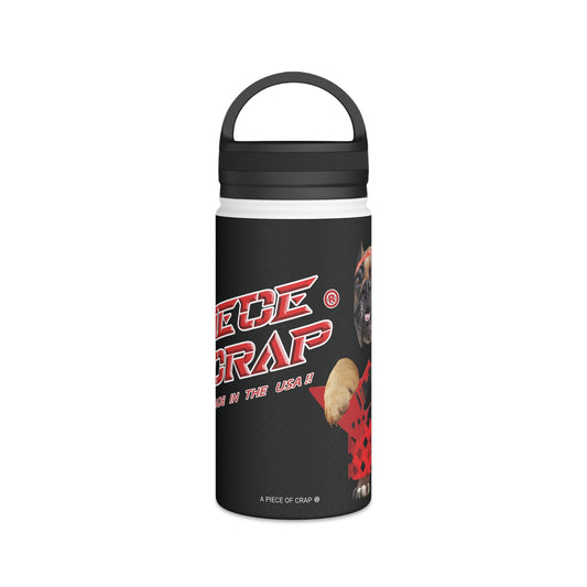 A Piece of Crap II Stainless Steel Water Bottle, Handle Lid