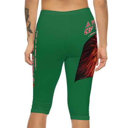 A Piece Of Crap Capri-Cious Leggings - Dark Green