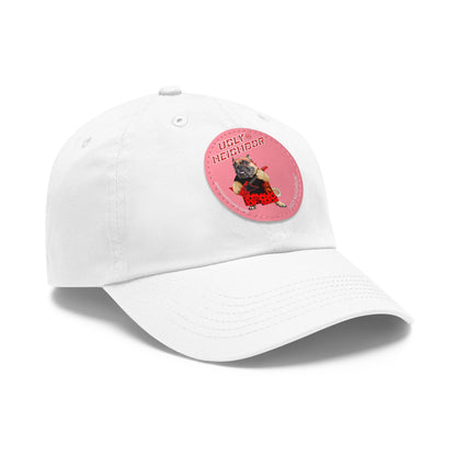 Ugly Neighbor II Dad Hat with Leather Patch (Round)